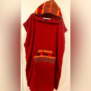 Hoodie surf poncho peruvian inka motifs unisex size Medium/Large